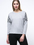 Casual Trendy V-Neck Letters Batwing Sleeve Plus Size T-Shirt