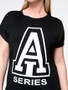Casual Short Sleeve Letters Printed Round Neck Plus Size T-Shirt