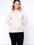 Casual Cowl Neck Tie Plus Size T-Shirt