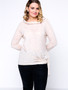 Casual Cowl Neck Tie Plus Size T-Shirt