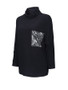 Casual Glitter Pocket Plain Plus Size Batwing Sleeve T-Shirt