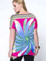 Casual Fabulous Asymmetric Hem Printed Round Neck Plus Size T-Shirt