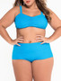 Casual Simple Style Plain Plus Size Swimwear