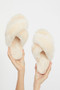 Faux-Fur Slipper Slides