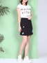 Casual Lovely Embroidery A-Line Mini Skirt