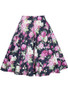 Casual Delightful Floral Printed Flared Midi Skirt