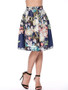 Casual Fabulous Floral Printed Flared Midi Skirt