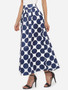 Casual Dacron Polka Dot Printed Maxi-skirt