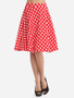 Casual Polka Dot Lovely Midi-skirt