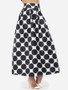 Casual Polka Dot Courtly Maxi-skirt