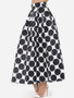 Casual Polka Dot Courtly Maxi-skirt