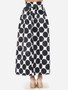 Casual Polka Dot Courtly Maxi-skirt