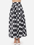 Casual Polka Dot Courtly Maxi-skirt