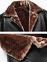 Casual Thick Fleece Leather Men Jacket
