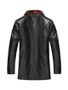 Casual Thick Fleece Leather Men Jacket