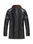 Casual Thick Fleece Leather Men Jacket
