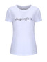 Casual Simple Letters Printed Round Neck Short Sleeve T-Shirt