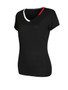 Casual V-Neck Contrast Trim Short Sleeve T-Shirt