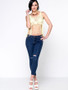 Casual Fringe Crochet Exposed Navel Hollow Out Plain Camisole