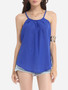 Casual Plain Classical Spaghetti Strap Sleeveless-t-shirt