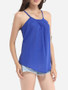 Casual Plain Classical Spaghetti Strap Sleeveless-t-shirt