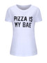 Casual Pizza Is My Bae Short Sleeve T-Shirt