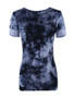 Casual Splash-ink Printed Designed Round Neck Short-sleeve-t-shirt