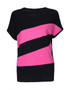 Casual Simple Color Block Striped Round Neck Short Sleeve T-Shirt