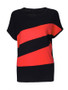 Casual Simple Color Block Striped Round Neck Short Sleeve T-Shirt