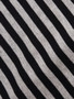 Casual Striped Elegant Band Collar Short-sleeve-t-shirt