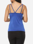 Casual Plain Delightful Asymmetric Neckline Sleeveless-t-shirt