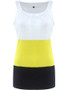 Casual Round Neck Color Block Striped Sleeveless T-Shirt