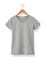 Casual Basic V-Neck Solid Short Sleeve T-Shirt