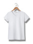 Casual Basic V-Neck Solid Short Sleeve T-Shirt