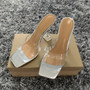 Pointed Clear Crystal Cup High Heel