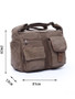 Casual Men Canvas Messenger Shoulder Crossbody Bag