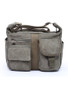 Casual Men Canvas Messenger Shoulder Crossbody Bag