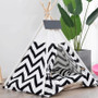 Modern Boho Cat Teepee with Plush Cat Bed Cushion