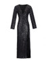 Casual Stunning Deep V-Neck High Slit Glitter Maxi Dress