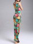Casual Color Block Scoop Neck Sleeveless Maxi Dress