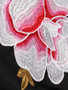 Casual Floral Embroidery One Shoulder Skater Dress
