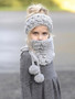Two-piece Handmade Knitted Scarf&Hat Accessories