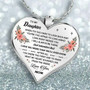 Love Heart Shaped Pendant To My Daughter From Mom Necklace: Hutzell