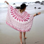 Chiffon Print Beach Sunscreen Cardigan Hood