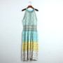 Summer Sleeveless Geometry Knitted Midi Dress