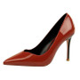 Patent Leather Pointed Toe Pumps Women Super High Heel Pumps