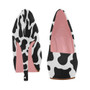 Cow Print Platform Heels