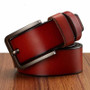 Pin Buckle Genuine Leather Luxury Strap Vintage Male Belts