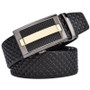 Genuine Leather  Cowhide Black Automatic Buckle Mens Belts