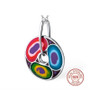 HANDMADE Colorful Enamel Jewelry Set Earrings Pendant Jewelry Set